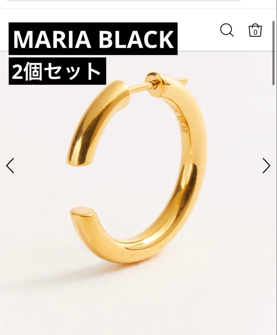 2個セット MARIA BLACK（マリアブラック）ピアス