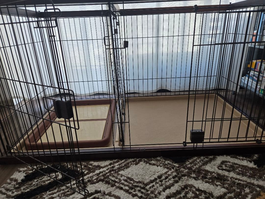 ペティオ トイレのしつけが出来る ドッグルームサークル ブラウン ワイド