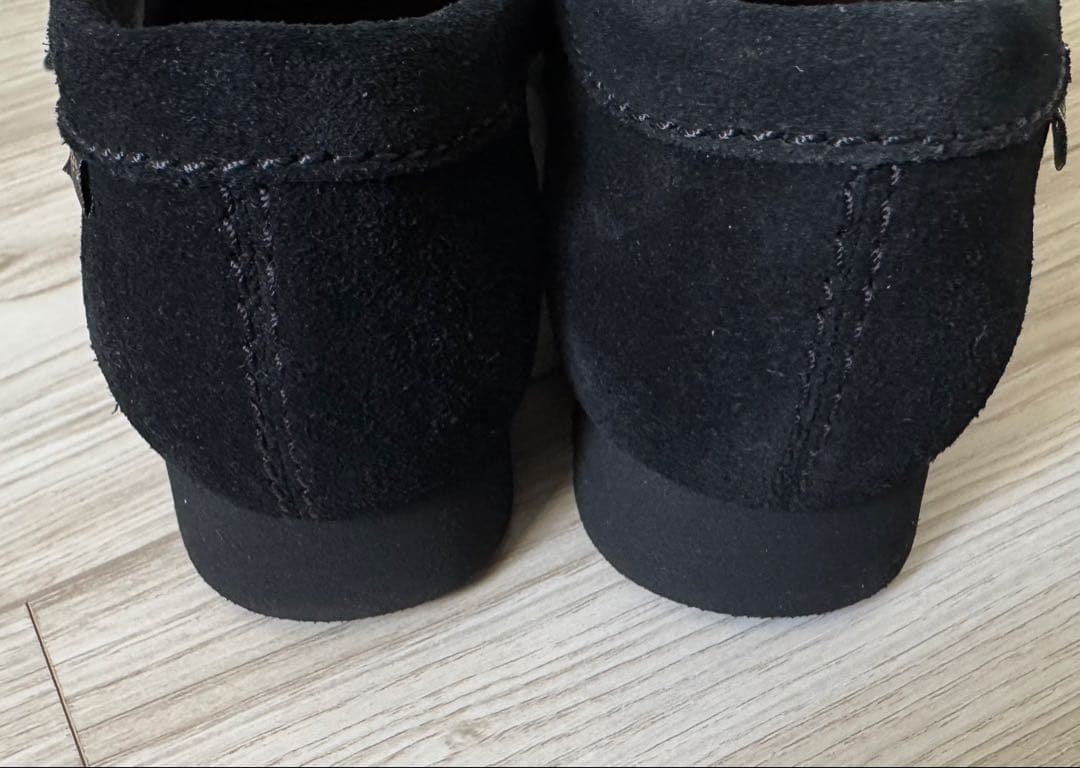 クラークス ワラビー ゴアテックス ブラックスエード US7 Clarks