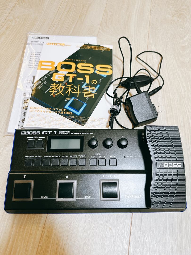 【純正アダプタ付】BOSS GT-1 マルチエフェクター　GT-1の教科書付