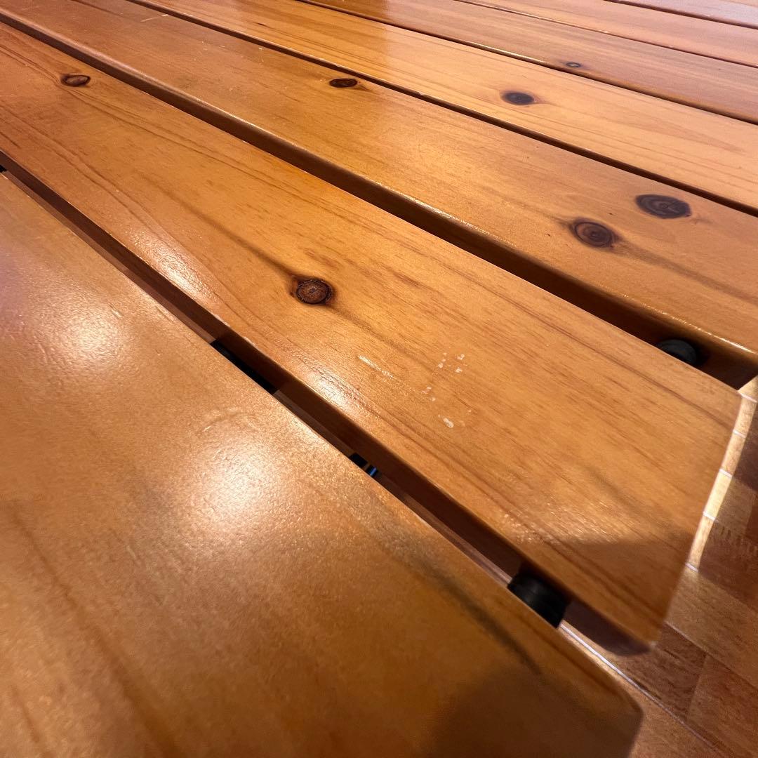 【ブラック限定品】 Coleman ウッドロールテーブル110