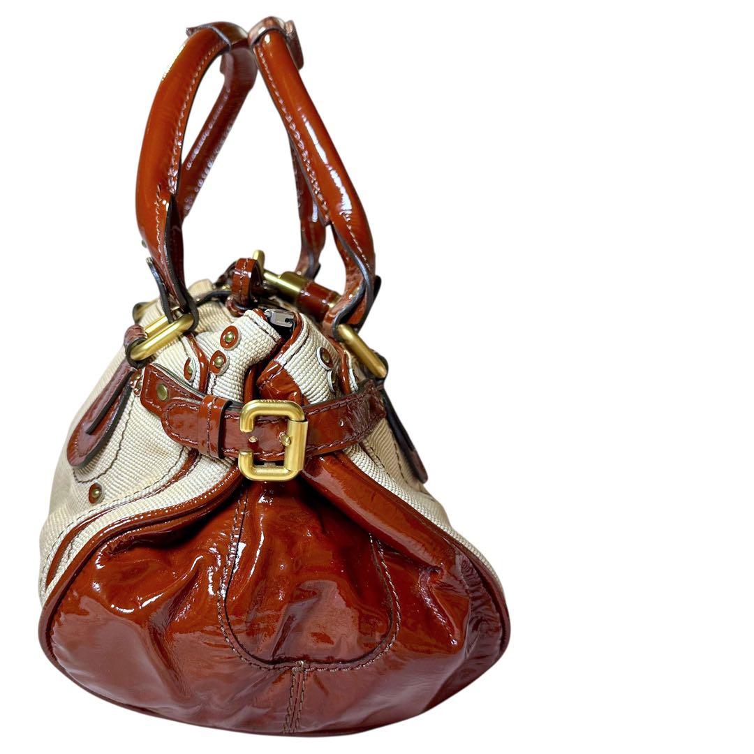 □らび□■極美品■レア■クロエChloe■ハンドバッグ■パディントン■保証書付