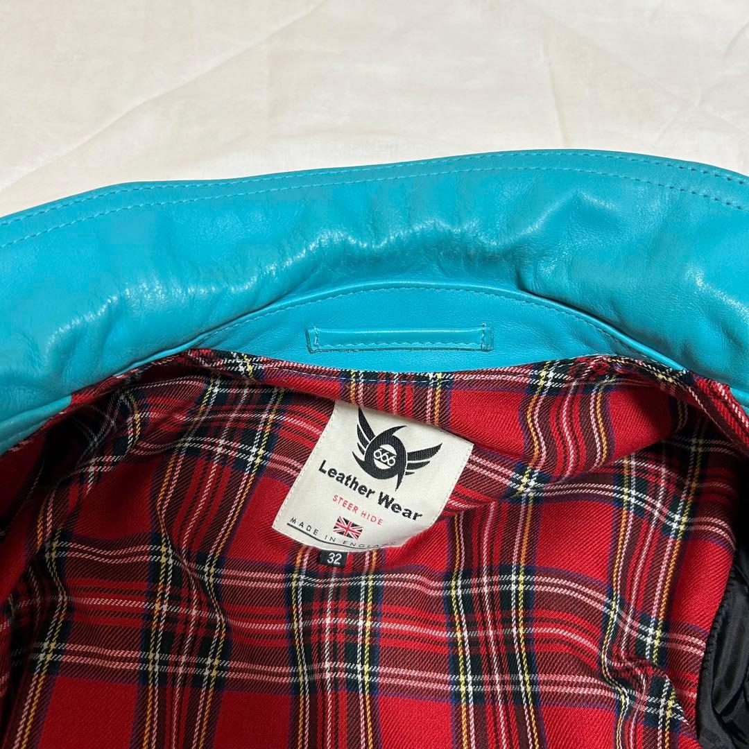 【ターコイズ　英国製】666ライダース LJM-9TF サイズ:32