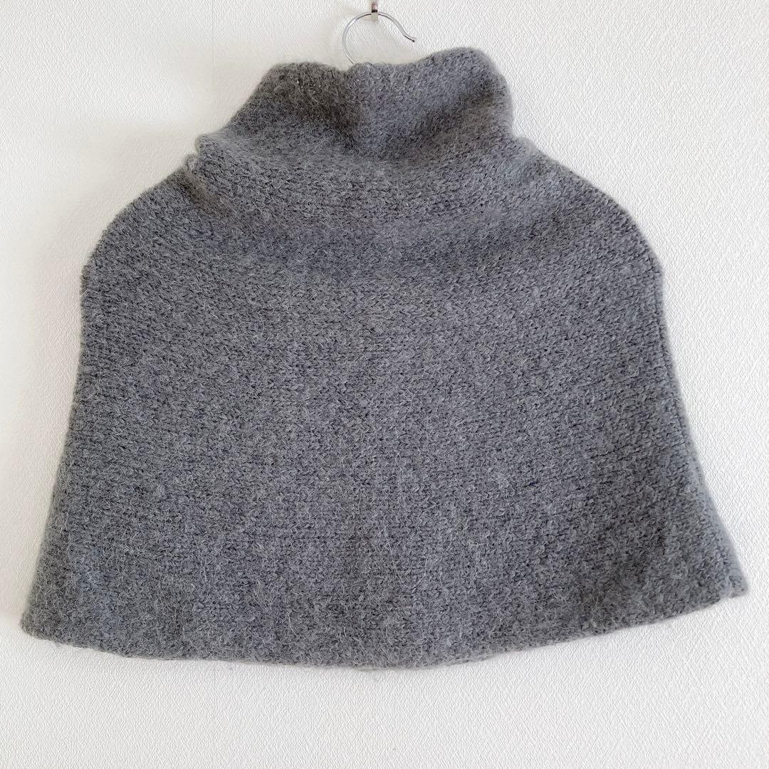 evam eva スヌード　ゆったり　アルパカ　ウール　ナイロン　F グレー