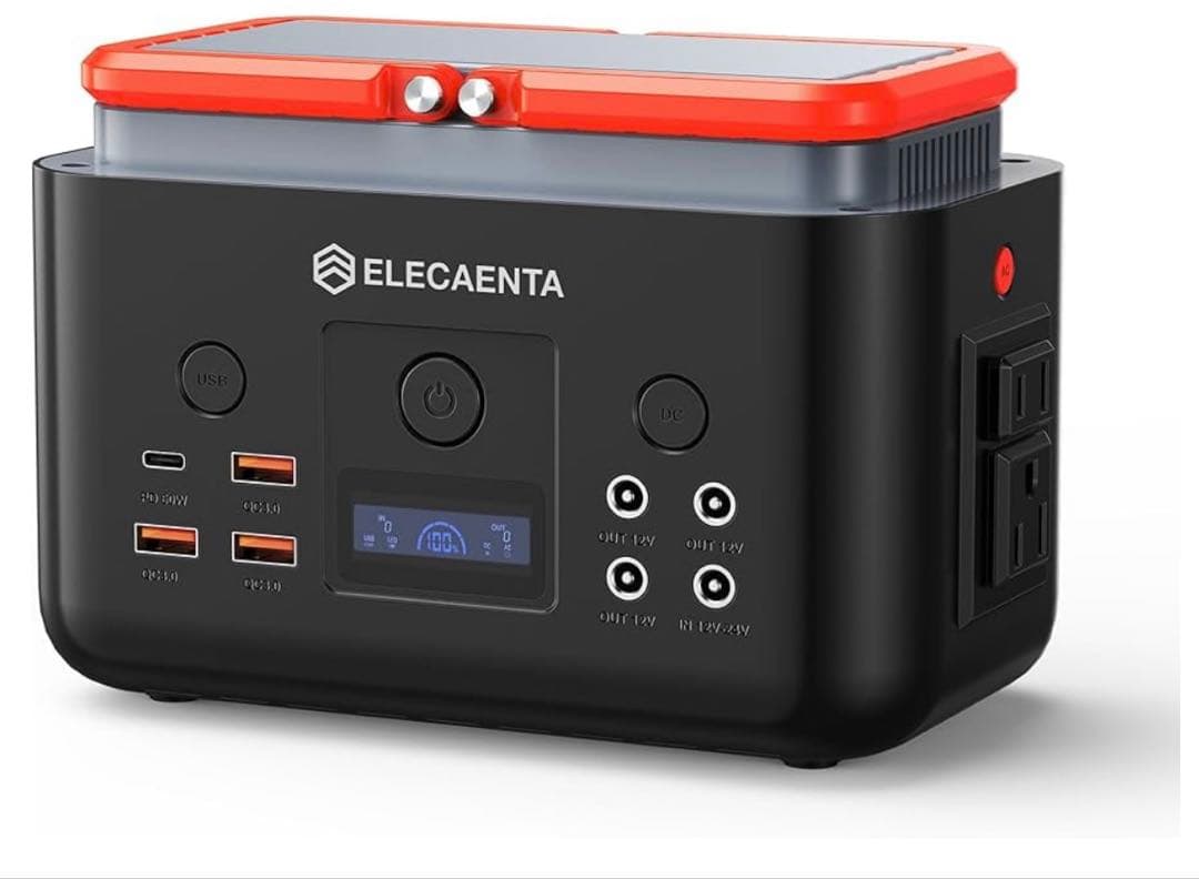 261021 ELECAENTA ポータブル電源 超小型 200Wh 6倍寿命