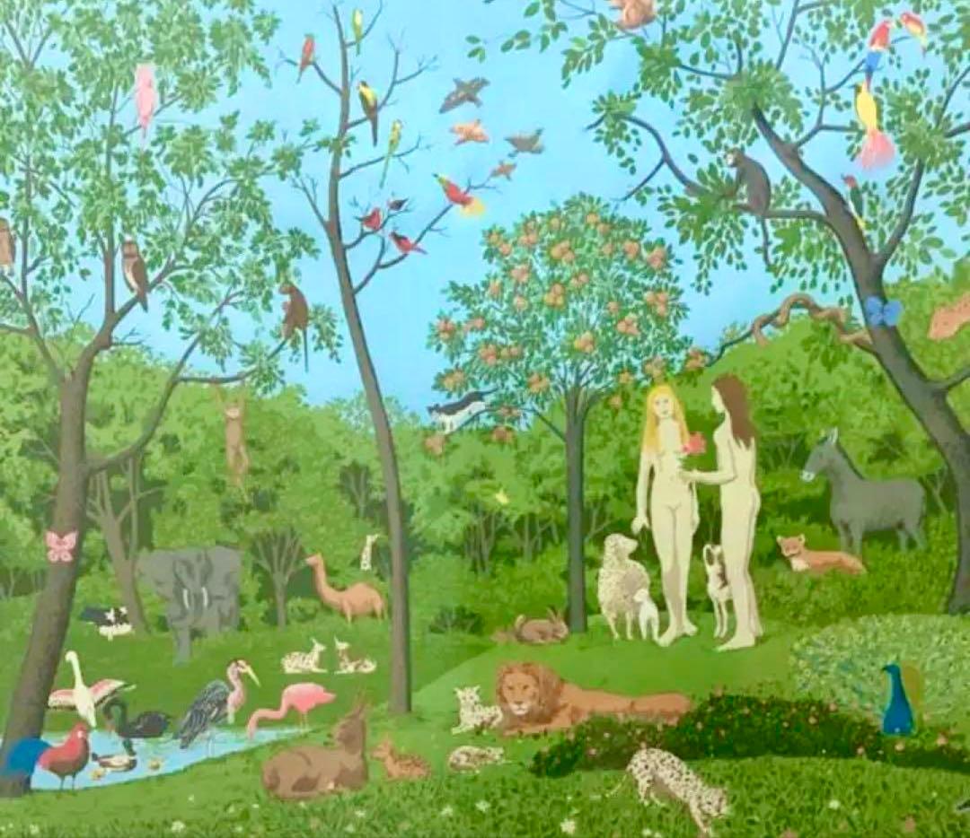 “アダムとイブ” パリ人気作家の大作❗️大変お買い得❗️元ギャラリーオーナーお勧め