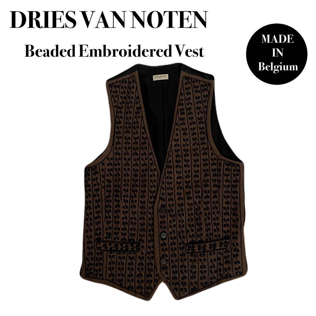 トップス DRIES VAN NOTEN Beaded Embroidered Vest
