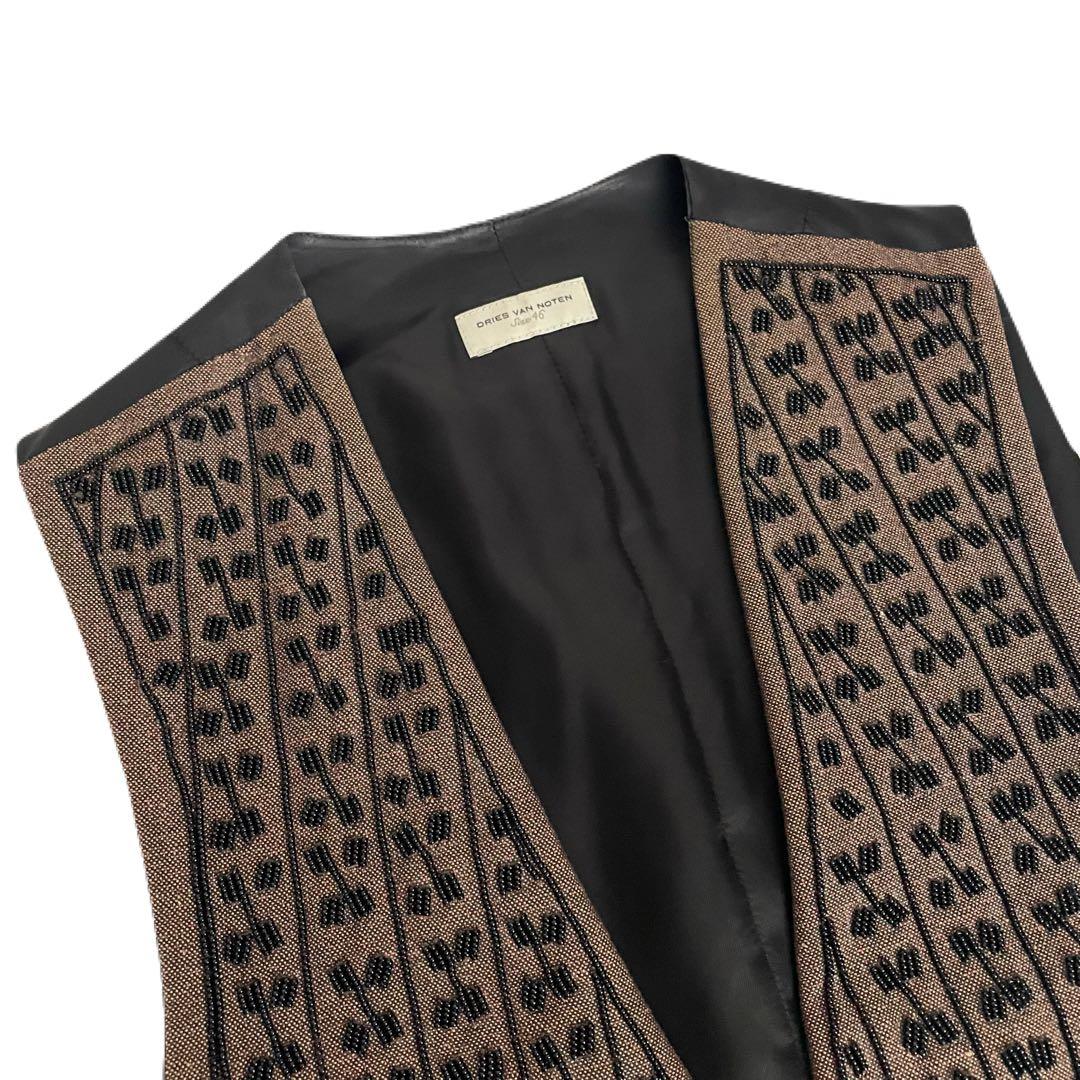 トップス DRIES VAN NOTEN Beaded Embroidered Vest