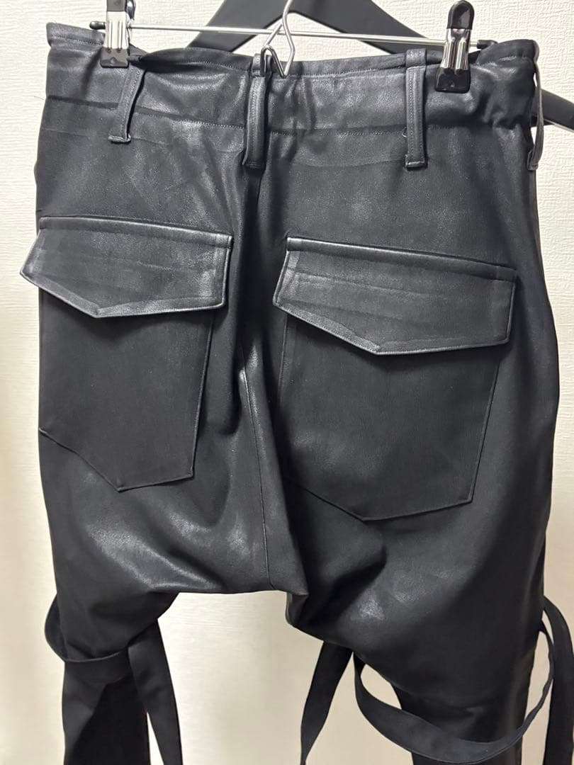 kiryuyrik コーティングストラップサルエルパンツ　Sサイズ