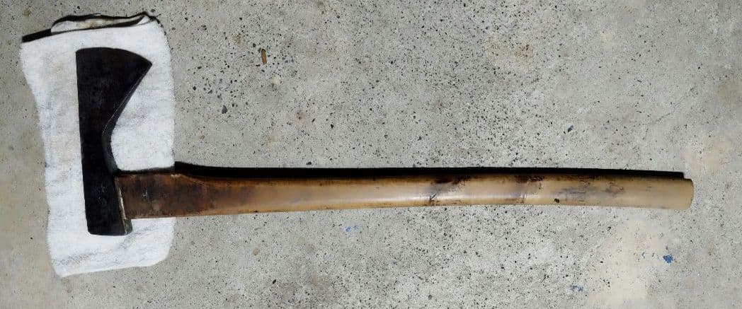 【銘有り】鉞　斧　 古民具　骨董　古物　約2.3kg　最終値