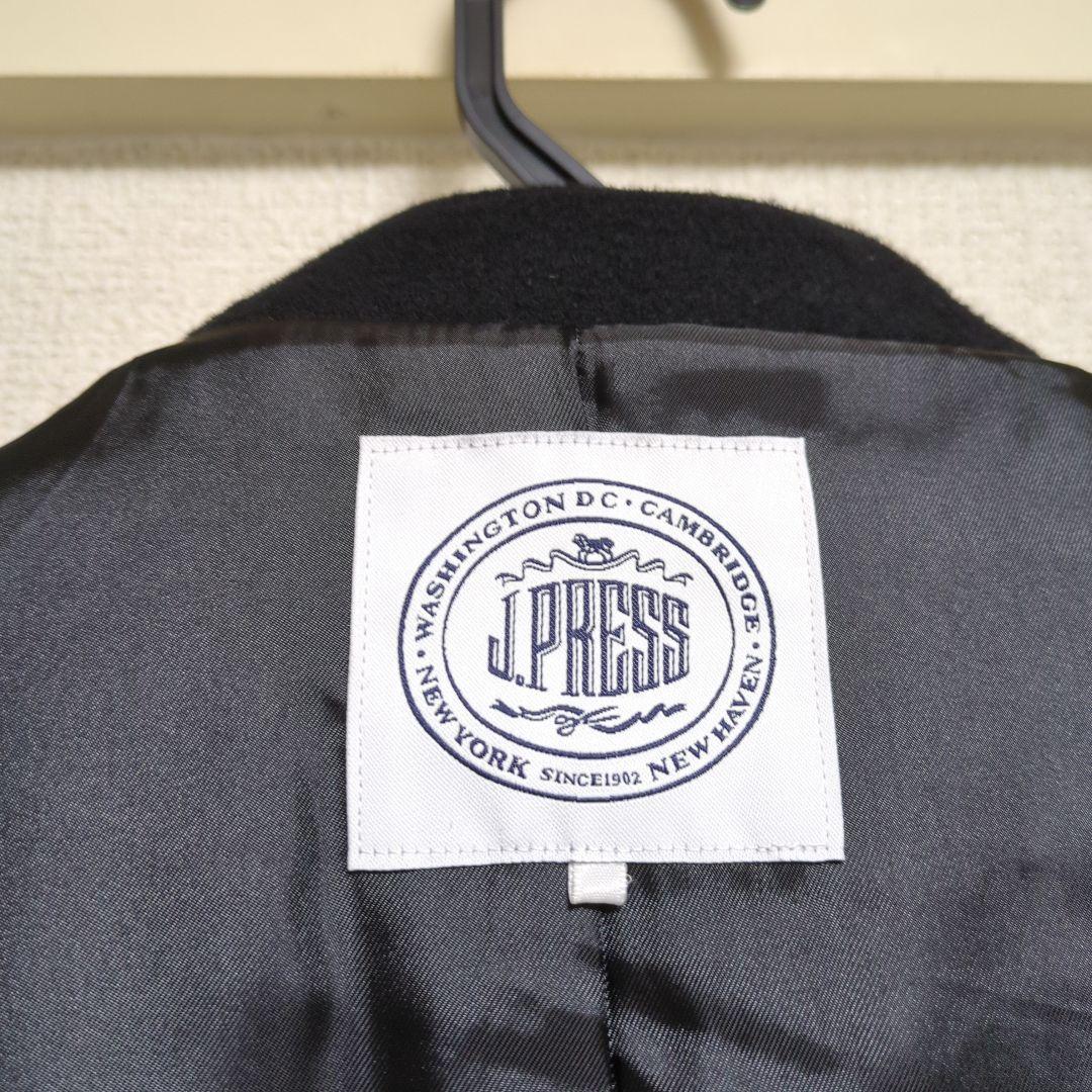 美品　オンワード　jプレス　チェスターコート　黒　クリーニング済　上品