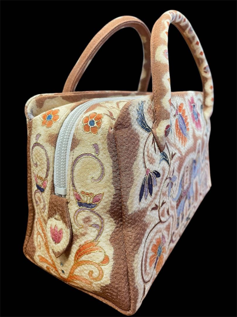 サ*バ様 □岡重　京都OKAJIMA 利休バッグ　正絹　和装　友禅　お茶席