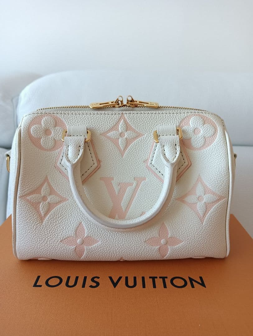 ルイヴィトン LOUIS VUITTON スピーディ20 ピンク バンドリエール