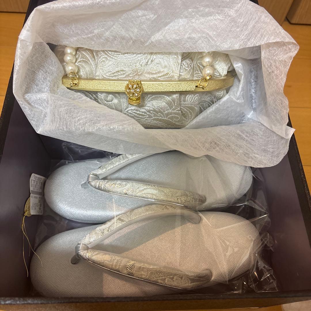 一蔵　成人式 草履・バッグセット