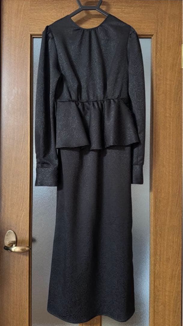 Ameri vintage アメリLADY LIKE PEPLUM DRESS