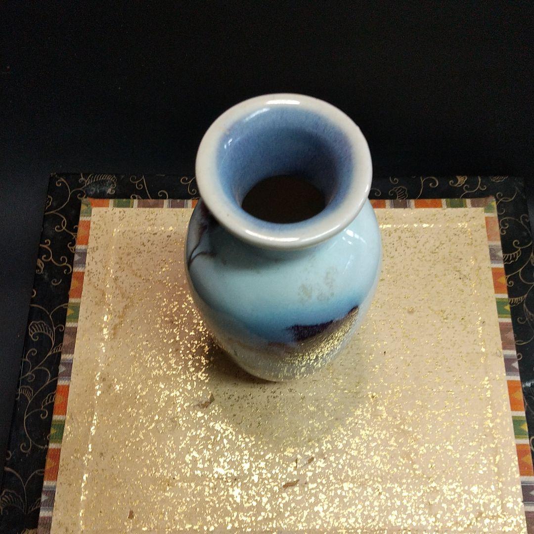 ※中国古美術/窯変紫班瓶3点/