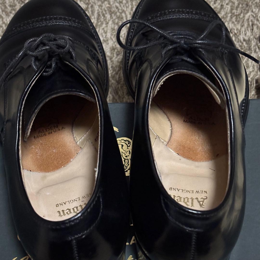 美品✨Alden56251オールデンコードバン パンチドキャプトウ