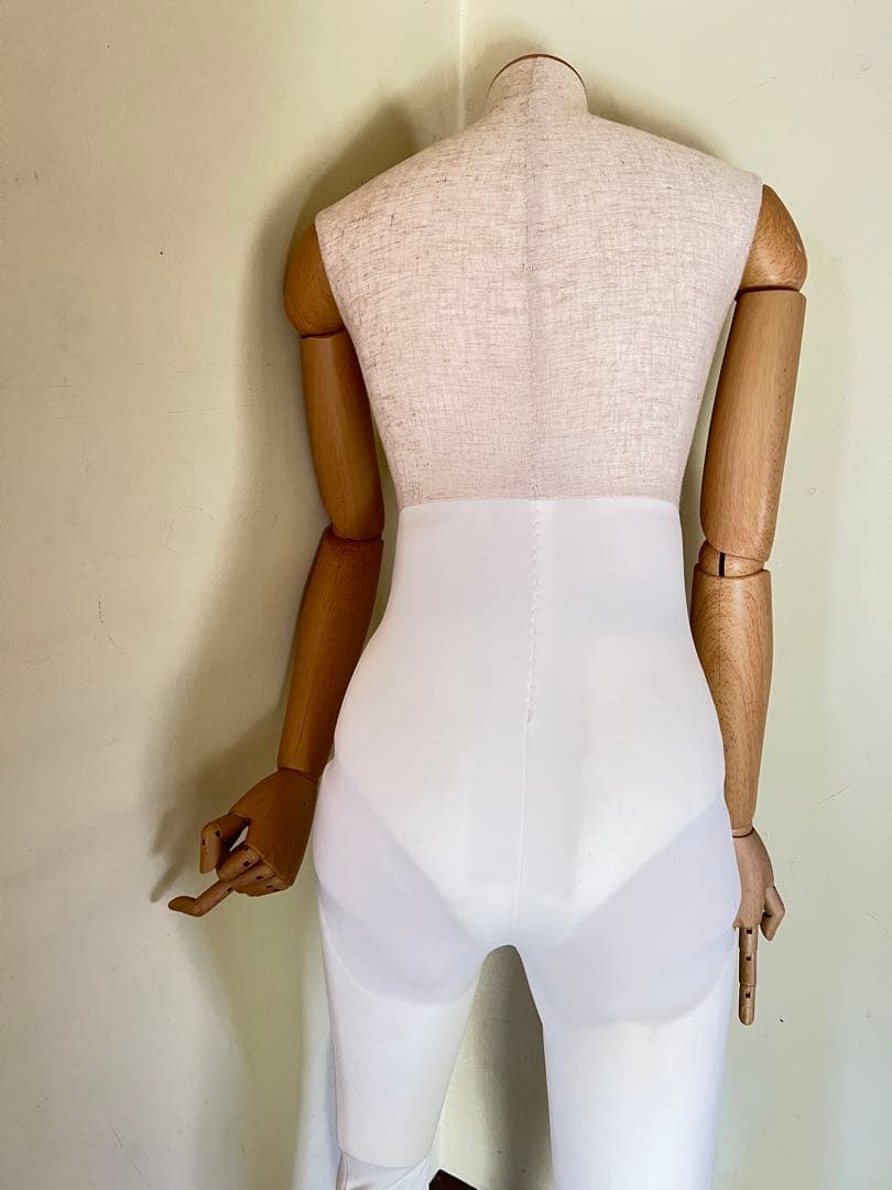 フレキシブルマネキン ハイウエストデザイン　ホワイト　レディース