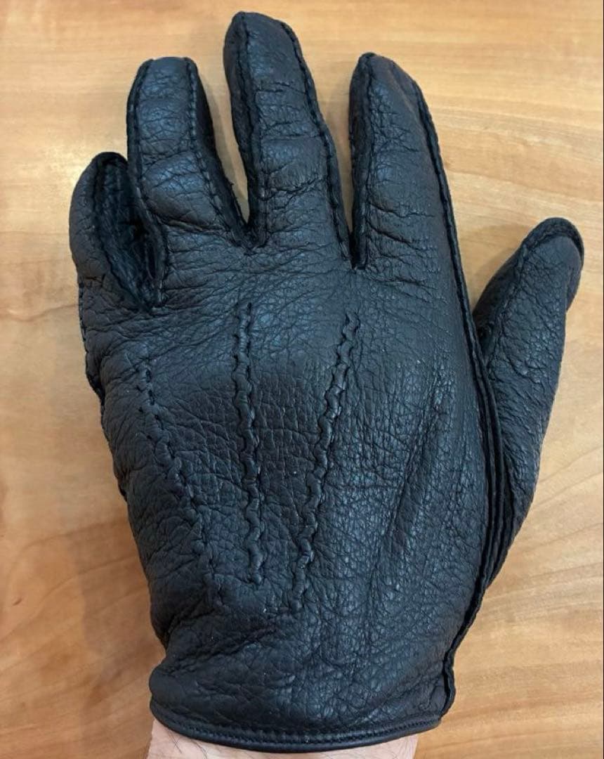 DENTS ペッカリー　７H メンズ　ブラック　裏地なし