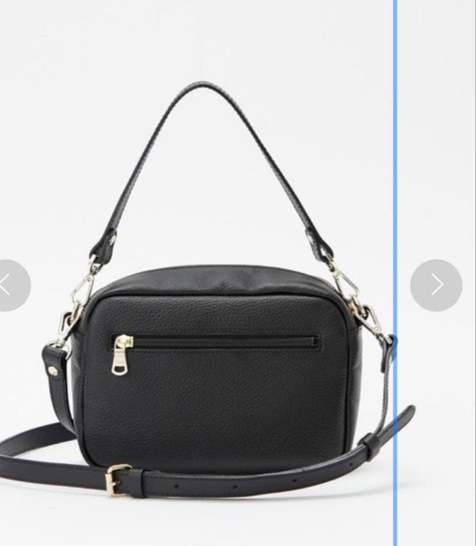 ラシットモノグラムプレートレザー2wayショルダー手提げトートバッグ