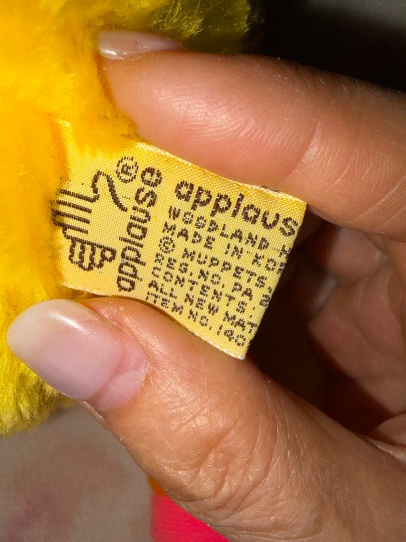 【タグ付】ビッグバード ビンテージぬいぐるみ 40cm セサミストリート」