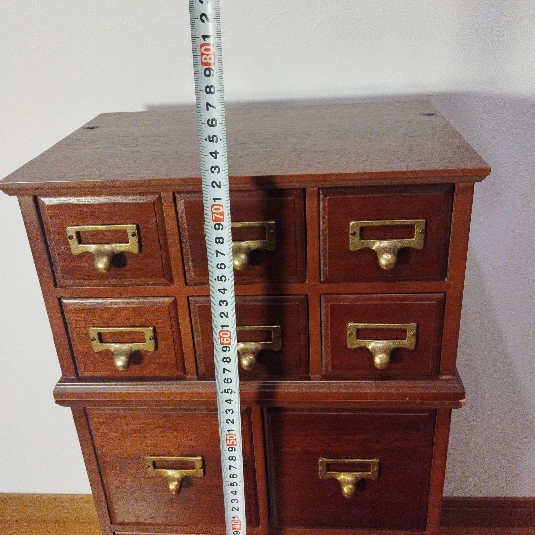 アンティーク 木製 引き出し収納 12個引出し おしゃれ 小物入れ レトロ