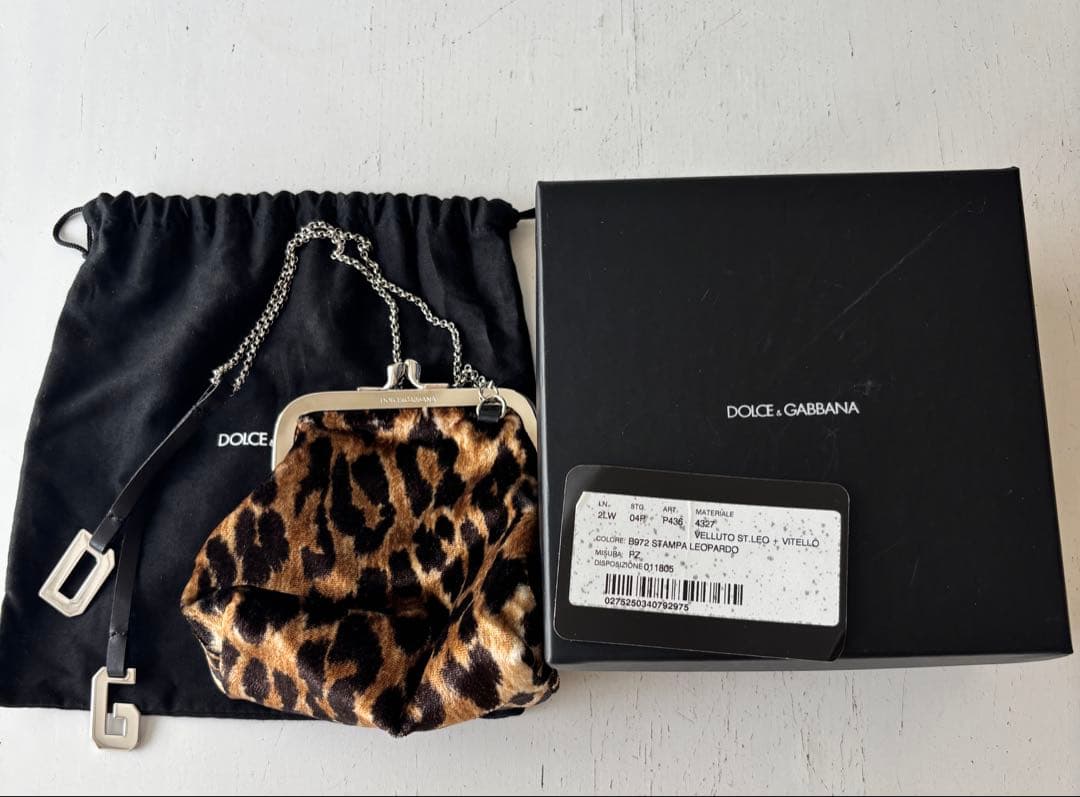Dolce & Gabbana ヒョウ柄 クラッチバッグ　美品