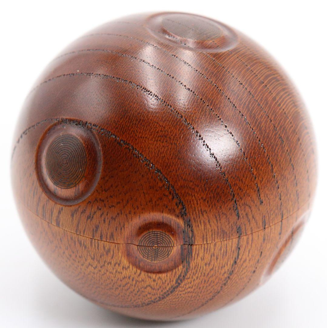 平田秋平作 水玉糸目筋 香合 茶道具 共箱共布　V831　N1