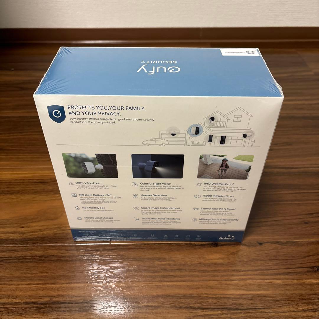 eufy ワイヤレスセキュリティカメラ 180日バッテリー