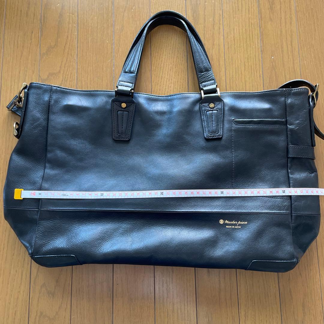 【美品】マスターピース ビジネスバッグ 2way オールレザー A4 肩掛け