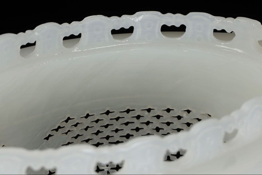 大*発様 中国古玩 白玉石大香炉 龍透彫細密彫刻 高さ36cm 唐物 古美術品