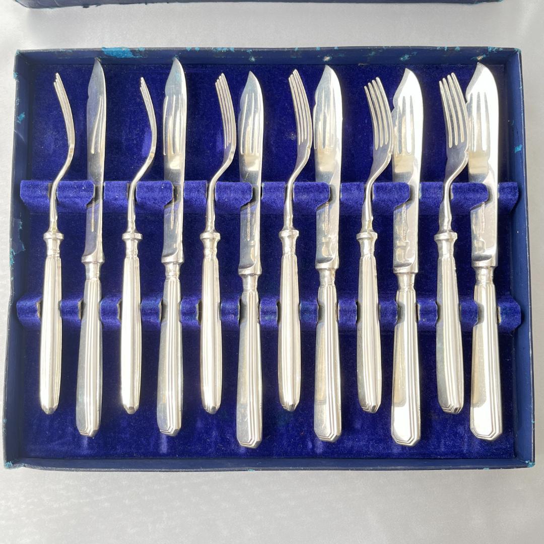 【Mappin & Webb】 アールデコ カトラリーセット 12本組 マッピン