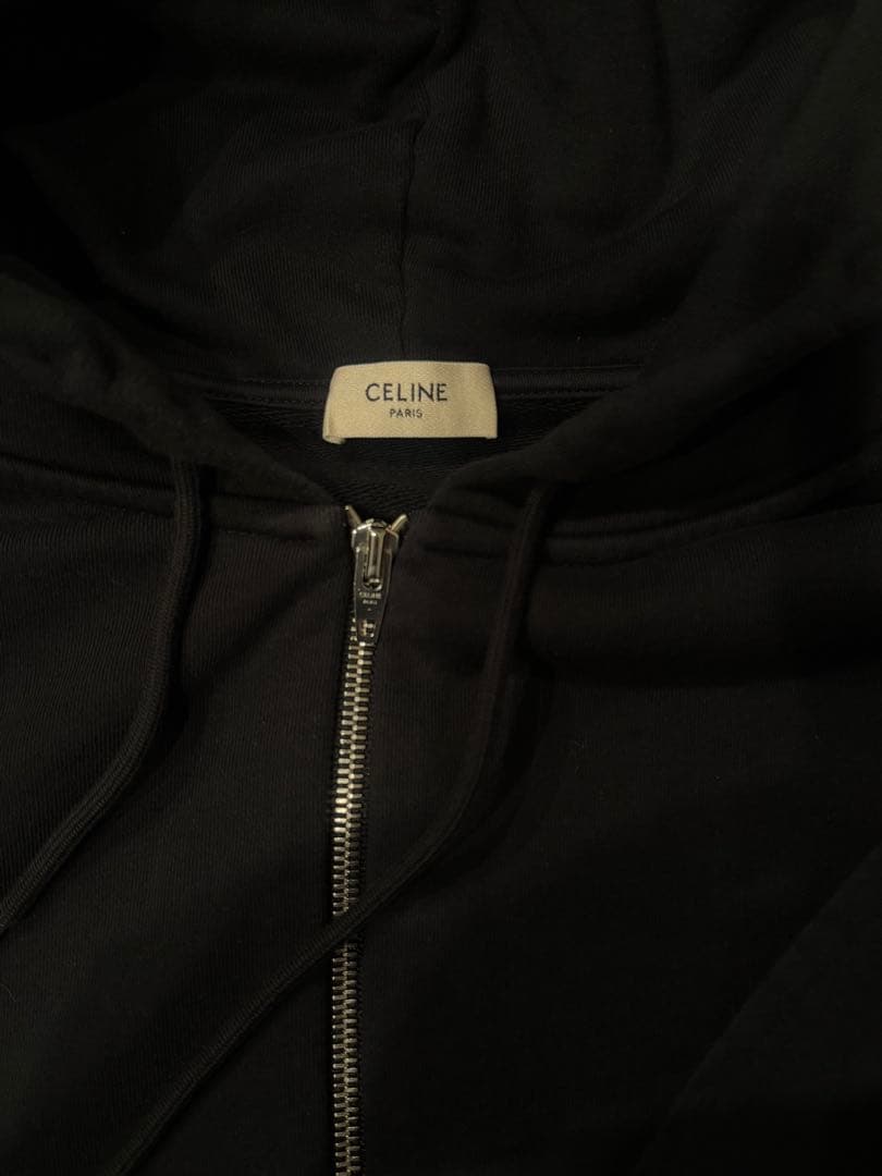 CELINE ブラック フード付きパーカー セットアップ