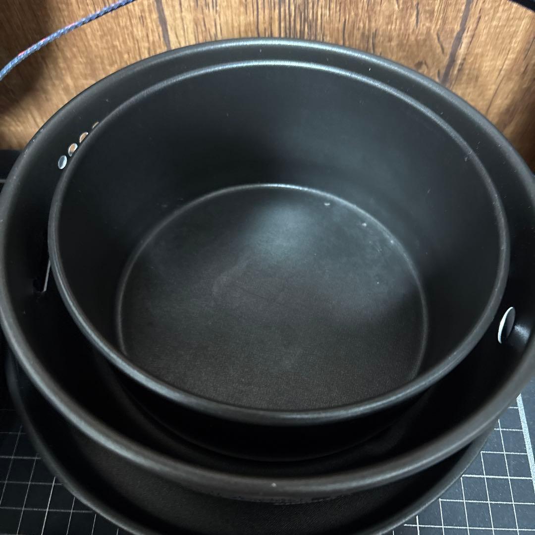 トランギア ストームクッカーL・ブラックバージョン 専用ケース付き