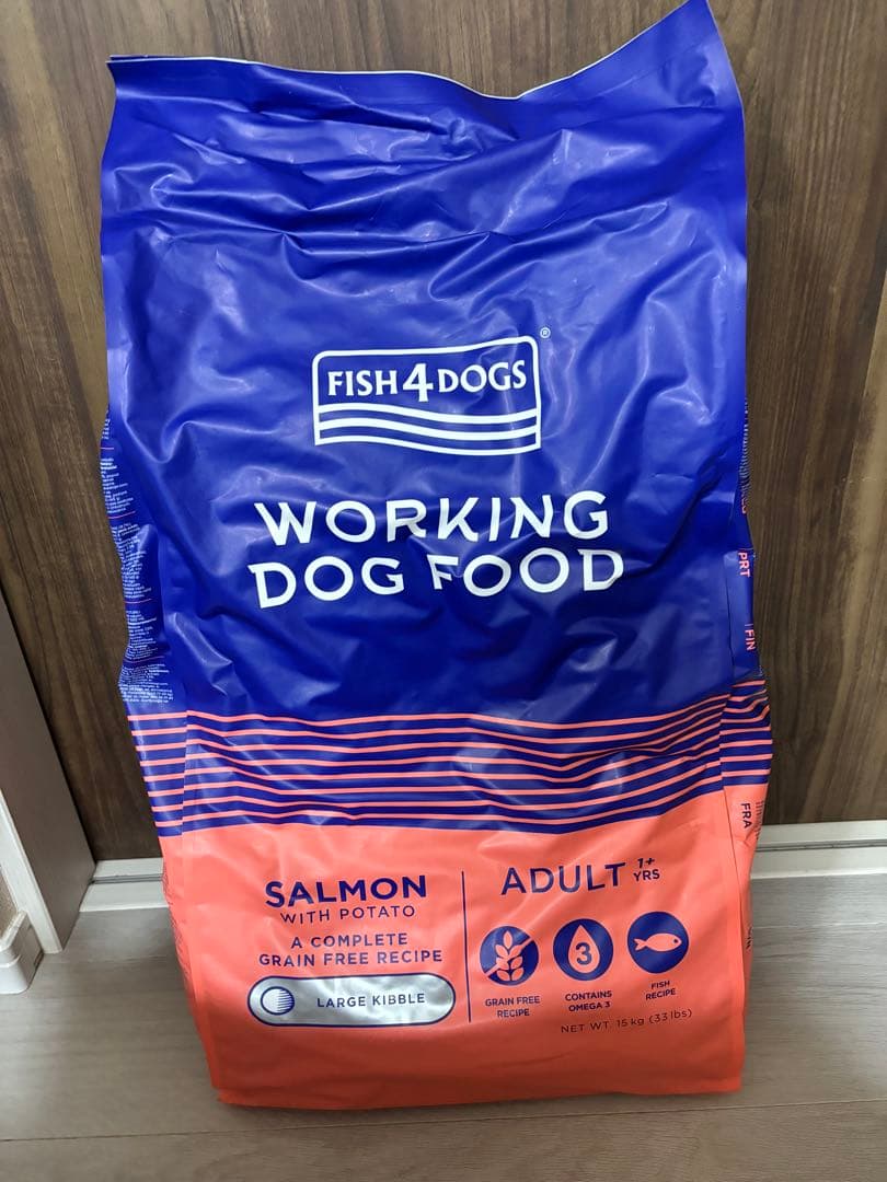 フィッシュ４ドッグ サーモン　大粒　１５キロ