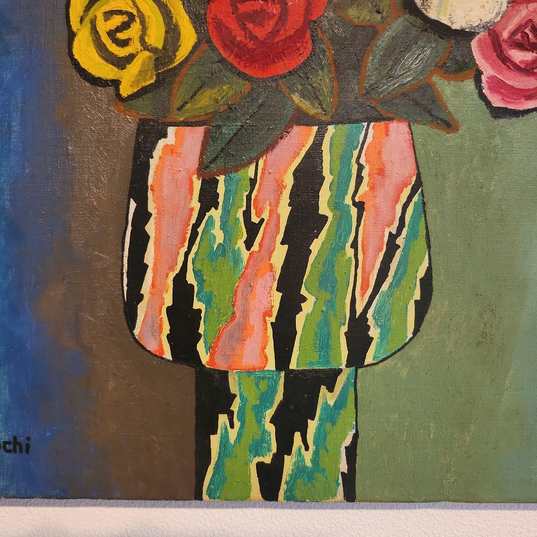 田渕眞兒　油絵　油彩画　薔薇シリーズ　No.5-3+s