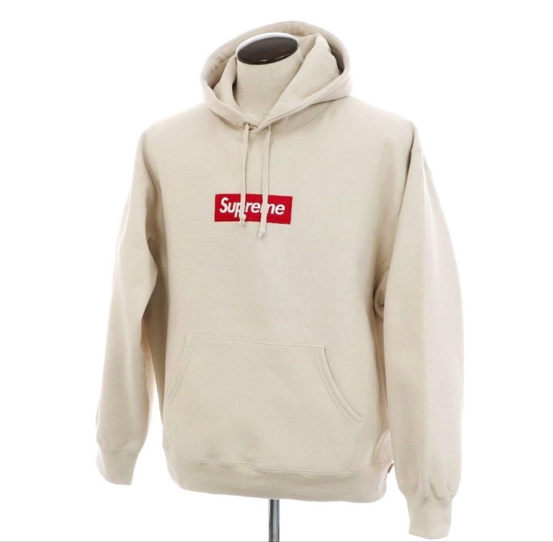 トップス Supreme Box Logo Hooded Sweatshirt Stone