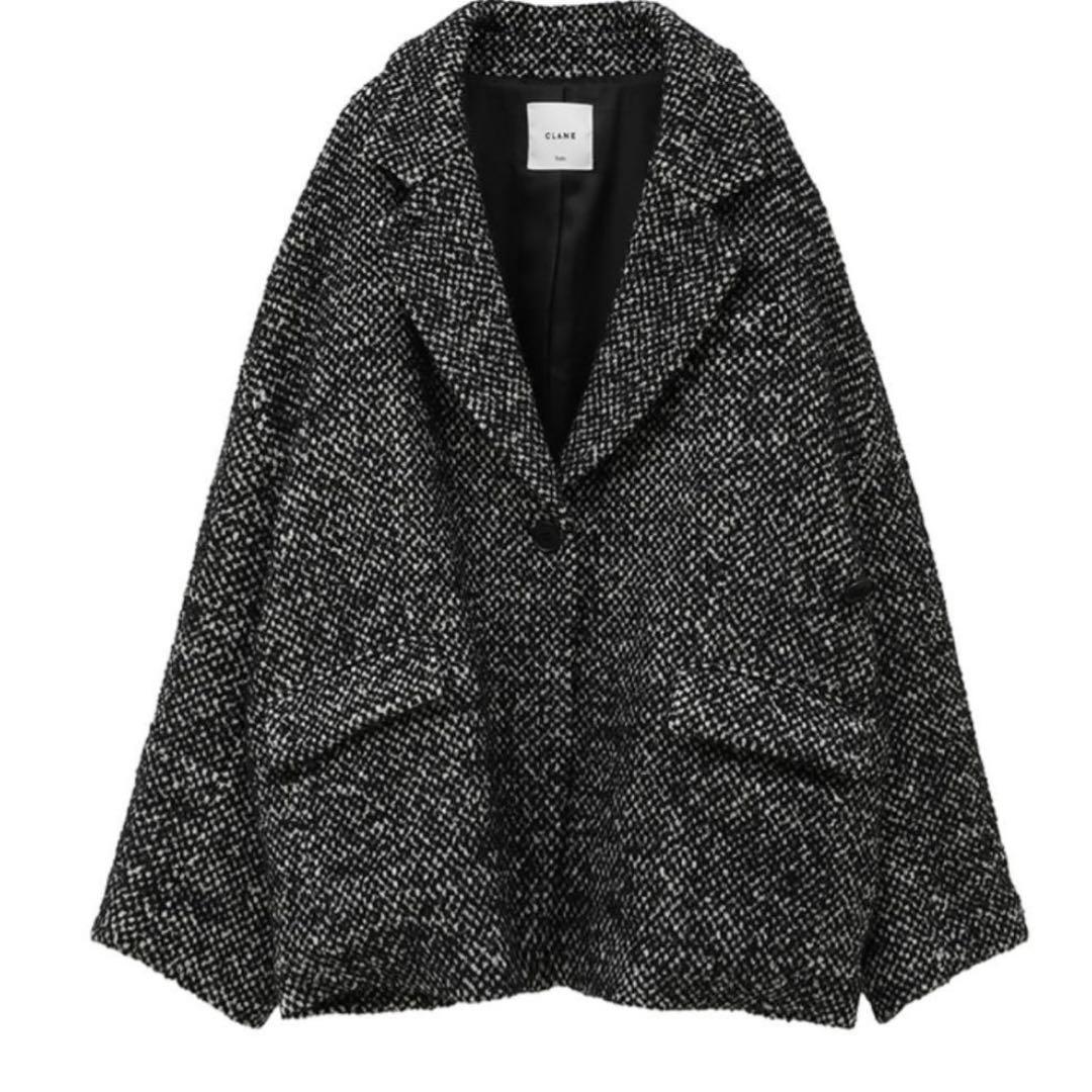 【美品】CLANE ツイード コート SuzuHirosex オーバー