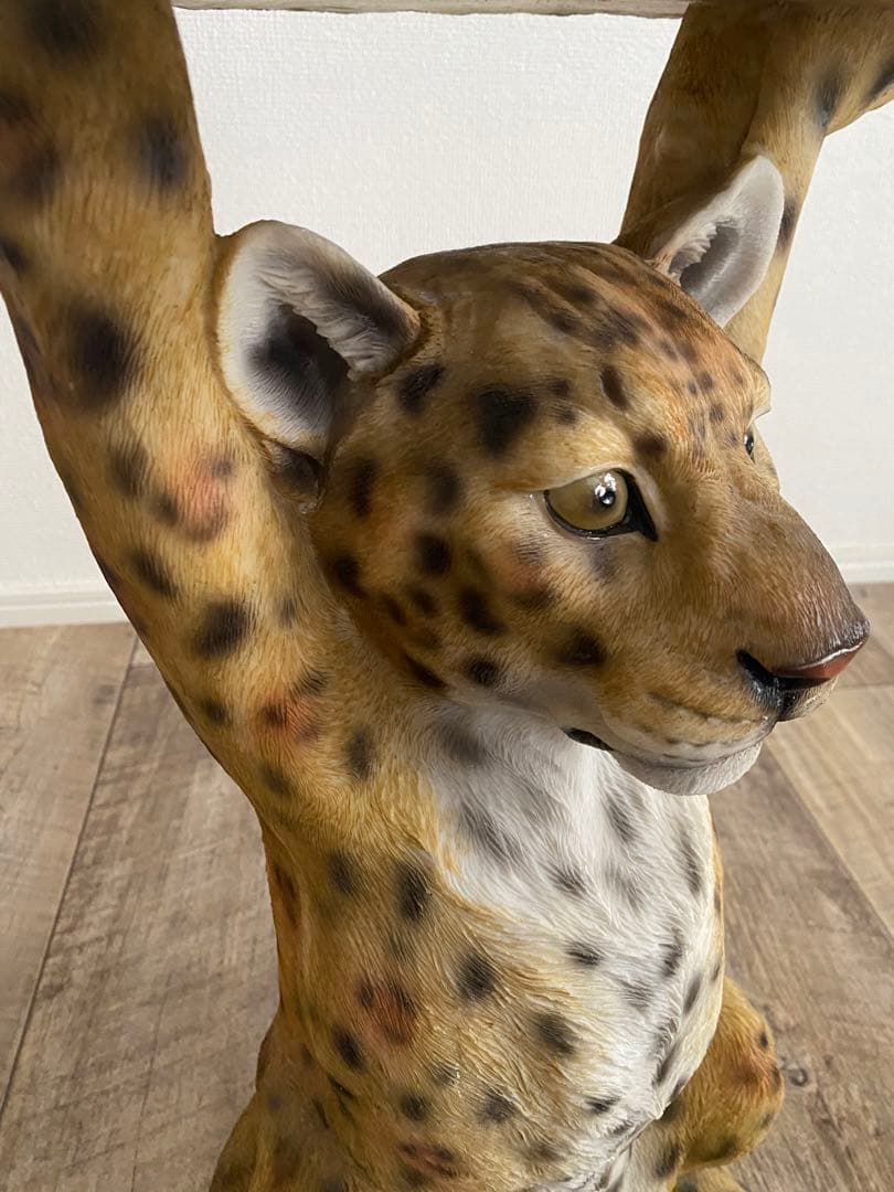 【美品】アニマル　サイドテーブル　カレ　KARE　kare ヒョウ トラ