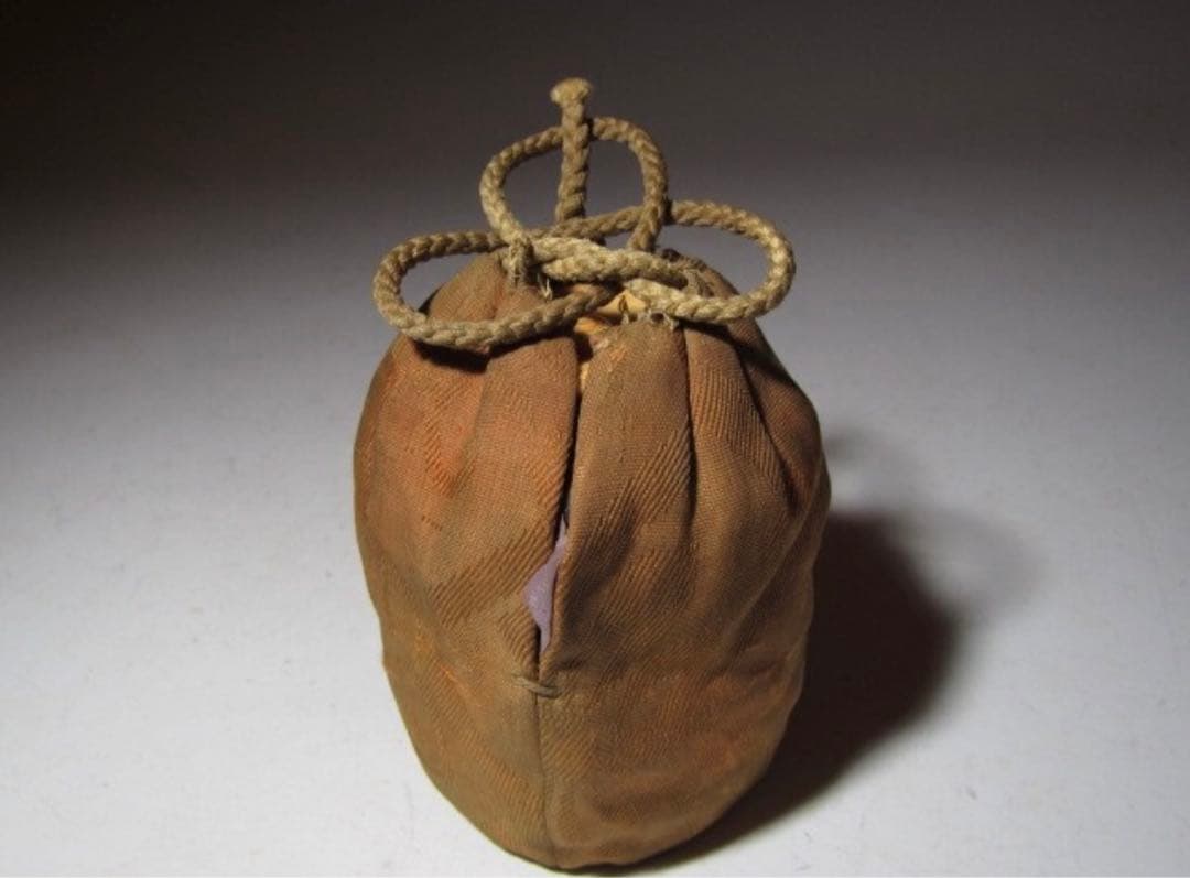 古備前茶入「三つ巴」表千家七代 如心斎花押の時代の名品！7763