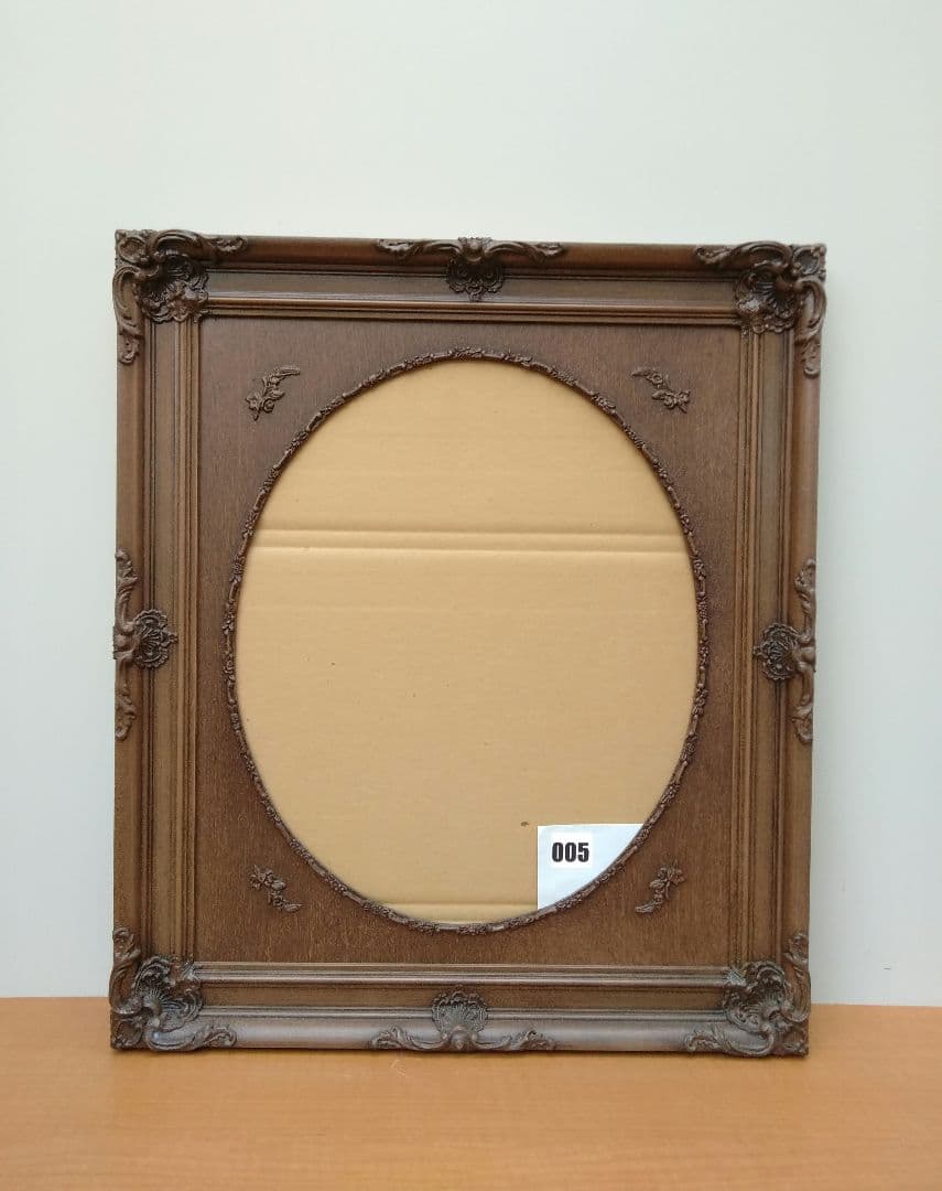 エスアンドエフ　S&F　高級輸入額縁　半切　アンティーク　ブラウン　005
