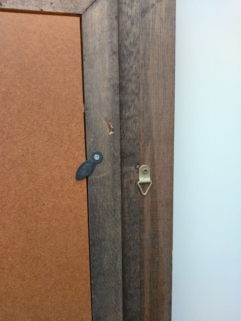 エスアンドエフ　S&F　高級輸入額縁　半切　アンティーク　ブラウン　005