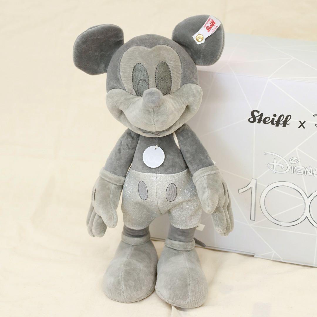 ミッキーマウスプラチナ　シュタイフD100 ディズニー　ぬいぐるみ
