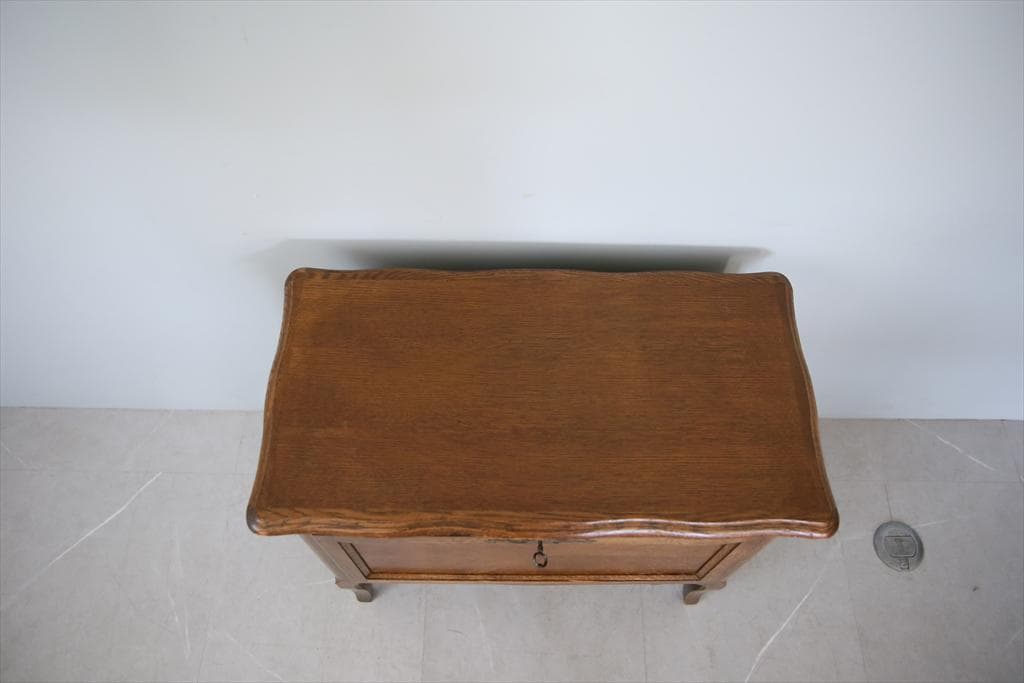 フランスアンティーク猫脚カップボード/木製サイドボード/キャビネット90-192