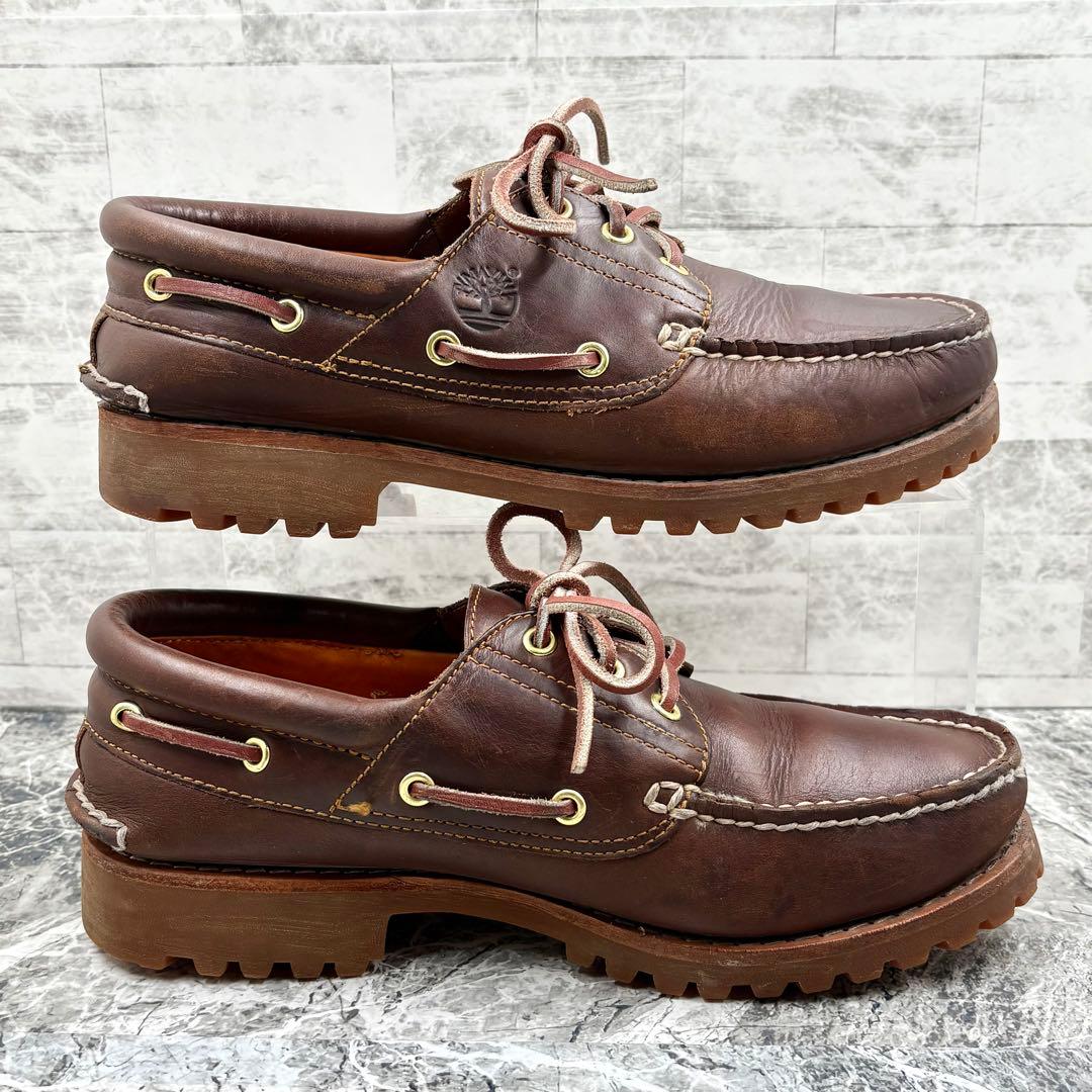ティンバーランド スリーアイ クラシック ラグ 27 ブラウン デッキシューズ