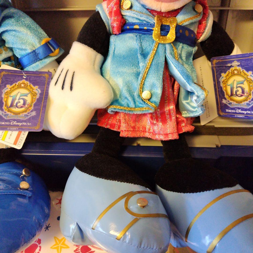 ミッキー&ミニー ぬいぐるみセット ディズニーシー15周年スペシャルグッズ