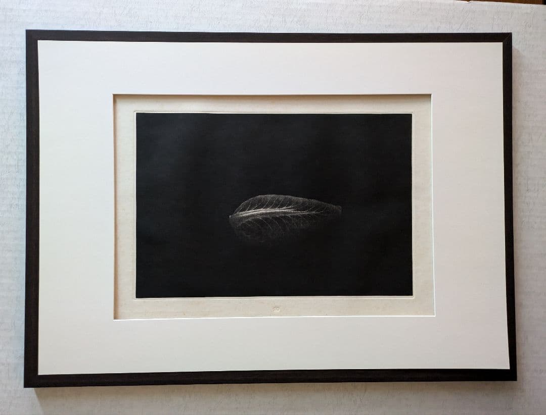 格安j浜口陽三の腐蝕銅版画　「 キャベツ 」美品 “黒”が織りなす静謐な銅版画