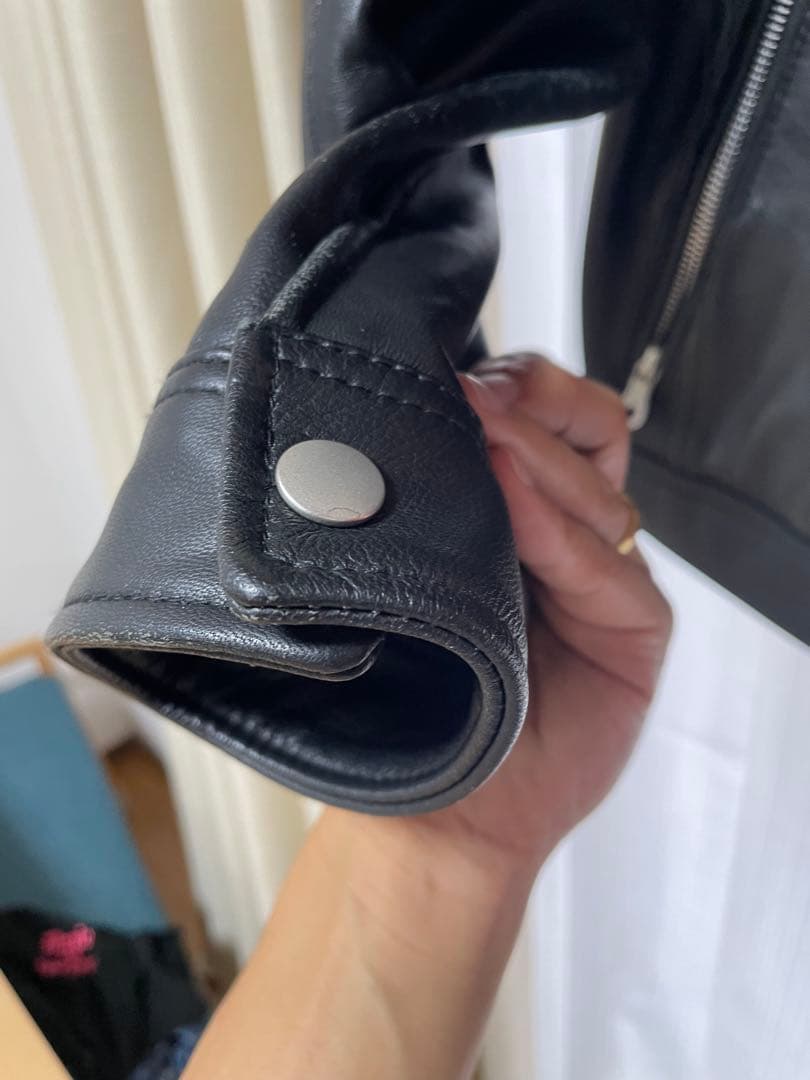 定価4万⭐︎RattleTrap 本革 シングル ライダースL ラムレザー