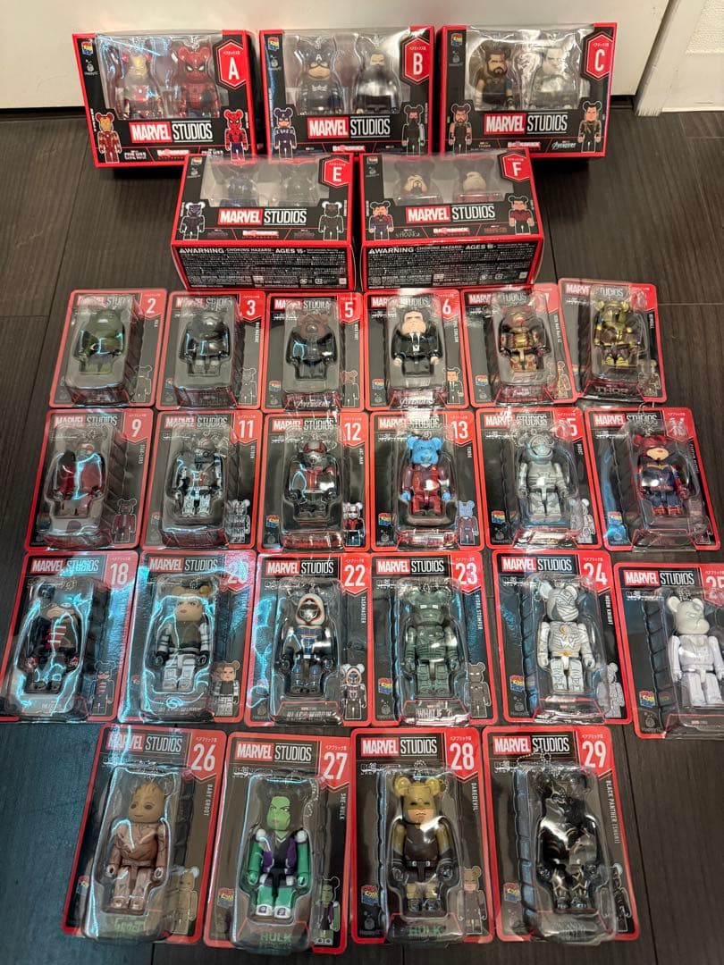 MARVEL BE@RBRICK 27種 ベアブリック マーベル ハッピーくじ