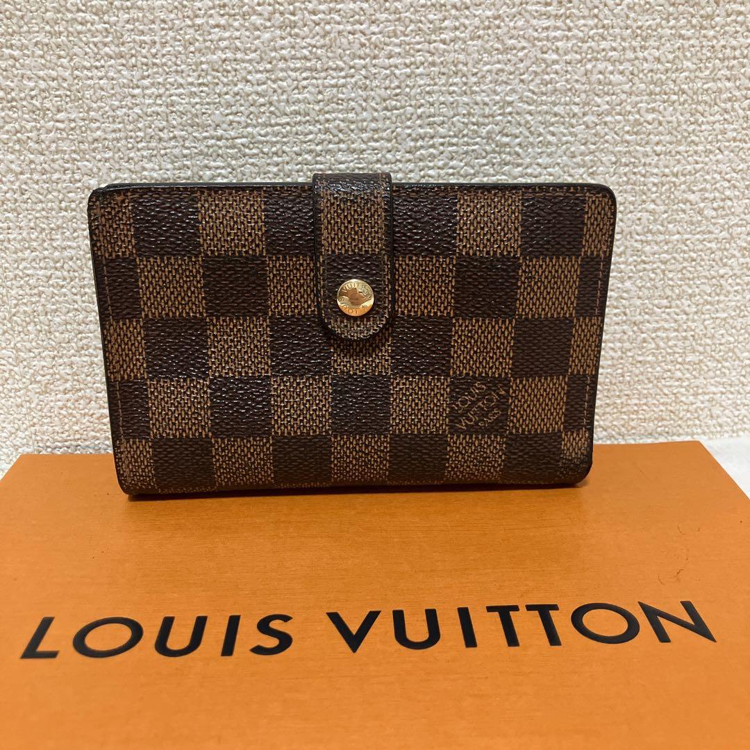 ✨美品・鑑定済✨ルイヴィトン ダミエ ポルトモネ ビエ ヴィエノワ 財布 がま口